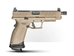 Brand: Springfield Armory Model: XD(M) Elite OSP Type: Pistol: Semi-Auto Caliber: 9MM Finish: Desert Flat Dark Earth Action: Double Action Only (USA Action Trigger System) XD-M ELITE 4.5"