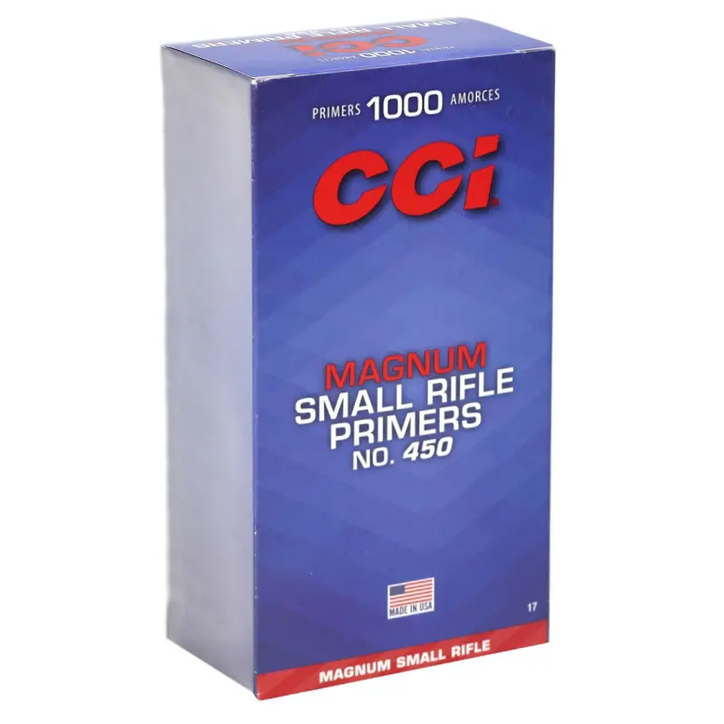CCI Magnum SMall Rifle Preimers no 450 Box of 1000
