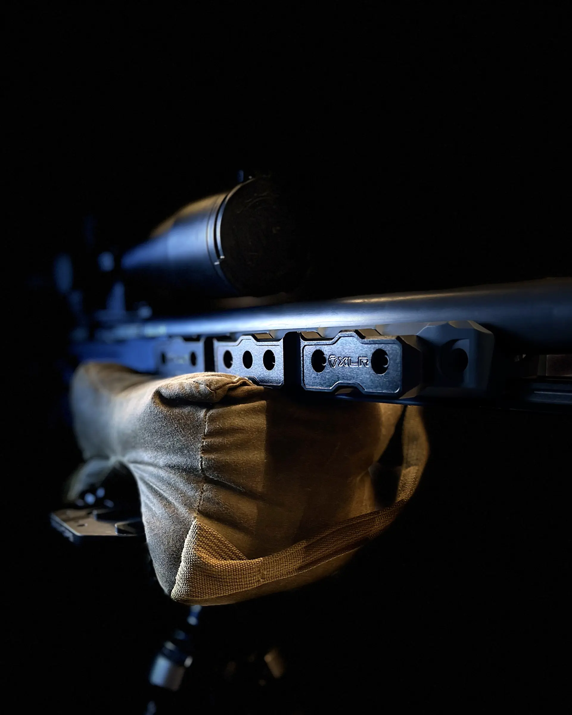 Custom-Built Rifle : 6 Dasher PRC Build Forend balanced on a Sandbag
