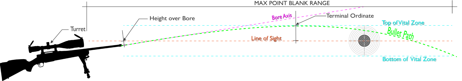Max Point Blank Range Diagram