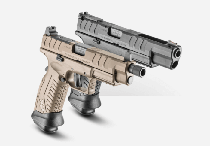 Brand: Springfield Armory Model: XD(M) Elite OSP Type: Pistol: Semi-Auto Caliber: 9MM Finish: Desert Flat Dark Earth Action: Double Action Only (USA Action Trigger System)