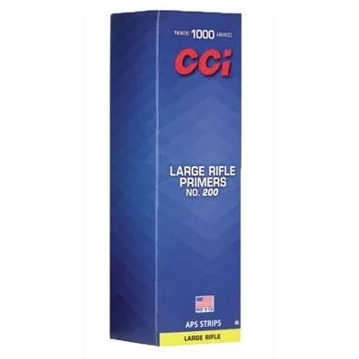 CCI 200 Std Large Rifle Primer 100 Rd/bx 10BX/BRICK 50 Bx/cs
