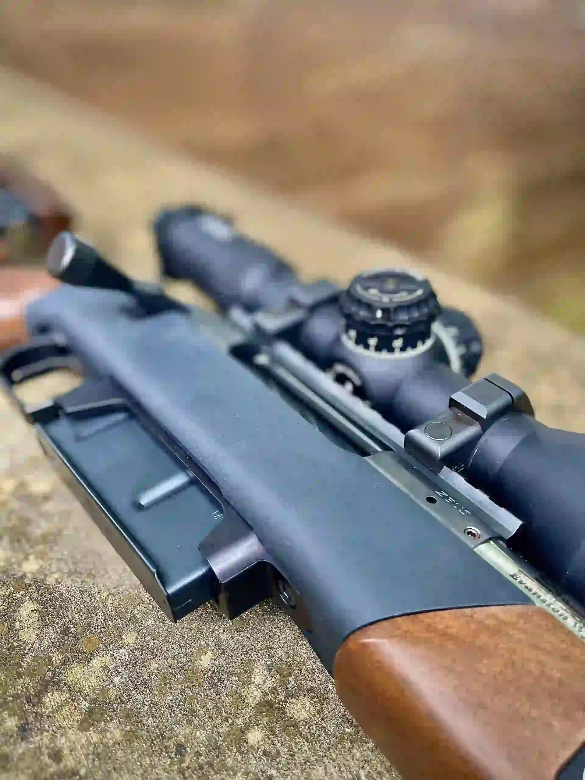 Detail Shot of Hawkins Precision BDL 5M Bottom Metal and Accurate Mag Long Action Magazine