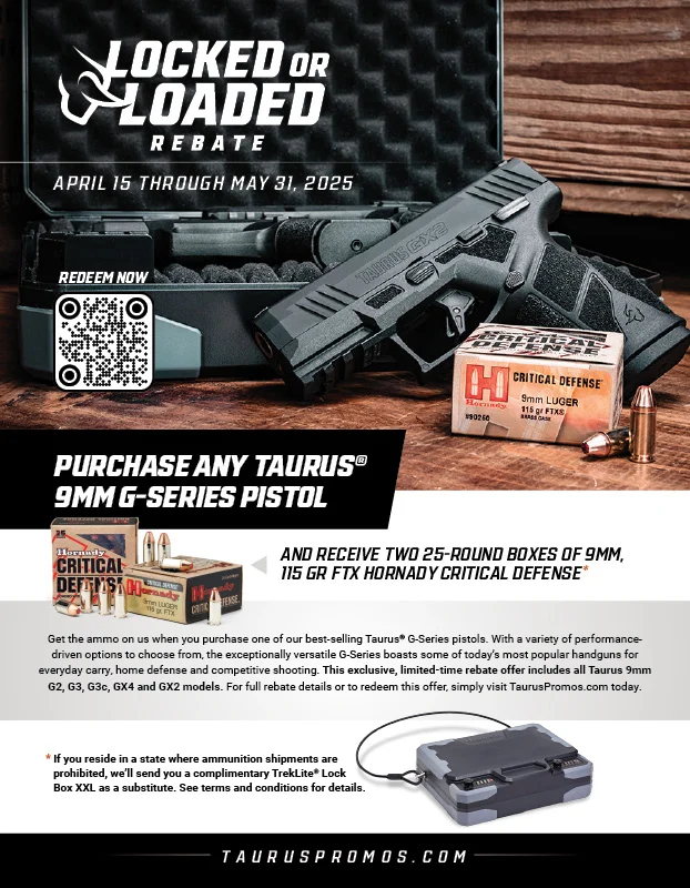 Taurus G2 Pistol Ammo Rebate